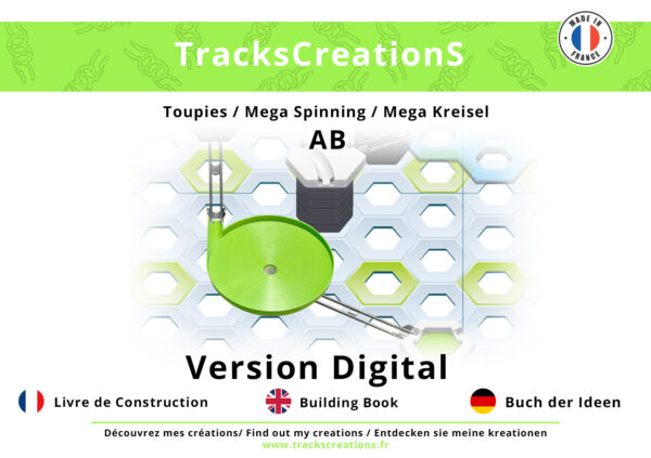 Livre de Construction (Piste A et B) A télécharger pour les éléments Mega Toupie compatible Gravitrax